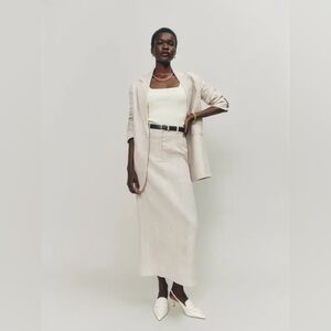 Reformation Gia linen skirt